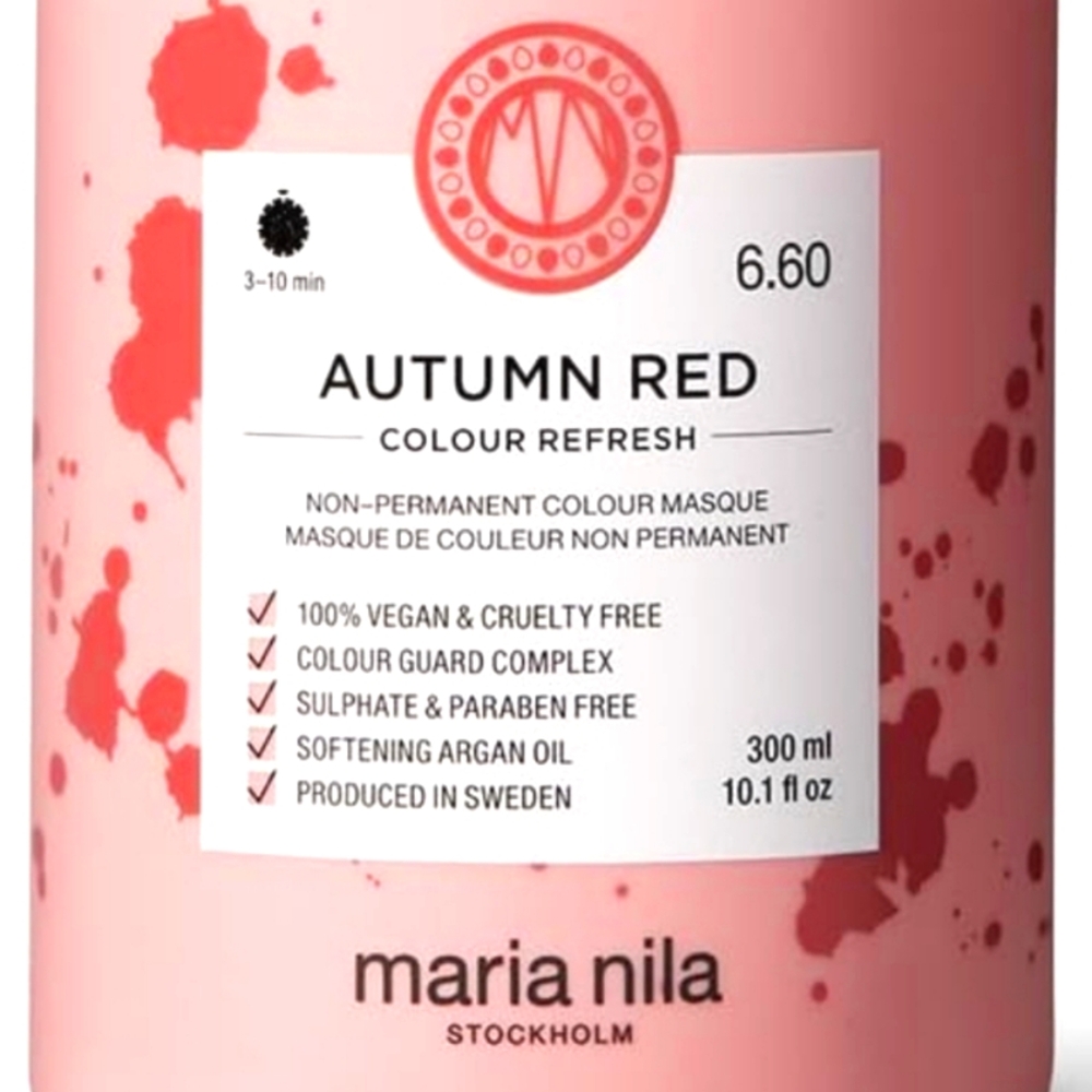 Autumn Red Hair Treatment by Maria Nila Colour Refresh Mask 10.1 fl